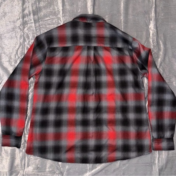 Dixxon Flannel Company The Blazer Woman XXL Pearl Snap Black Red - Picture 2 of 7